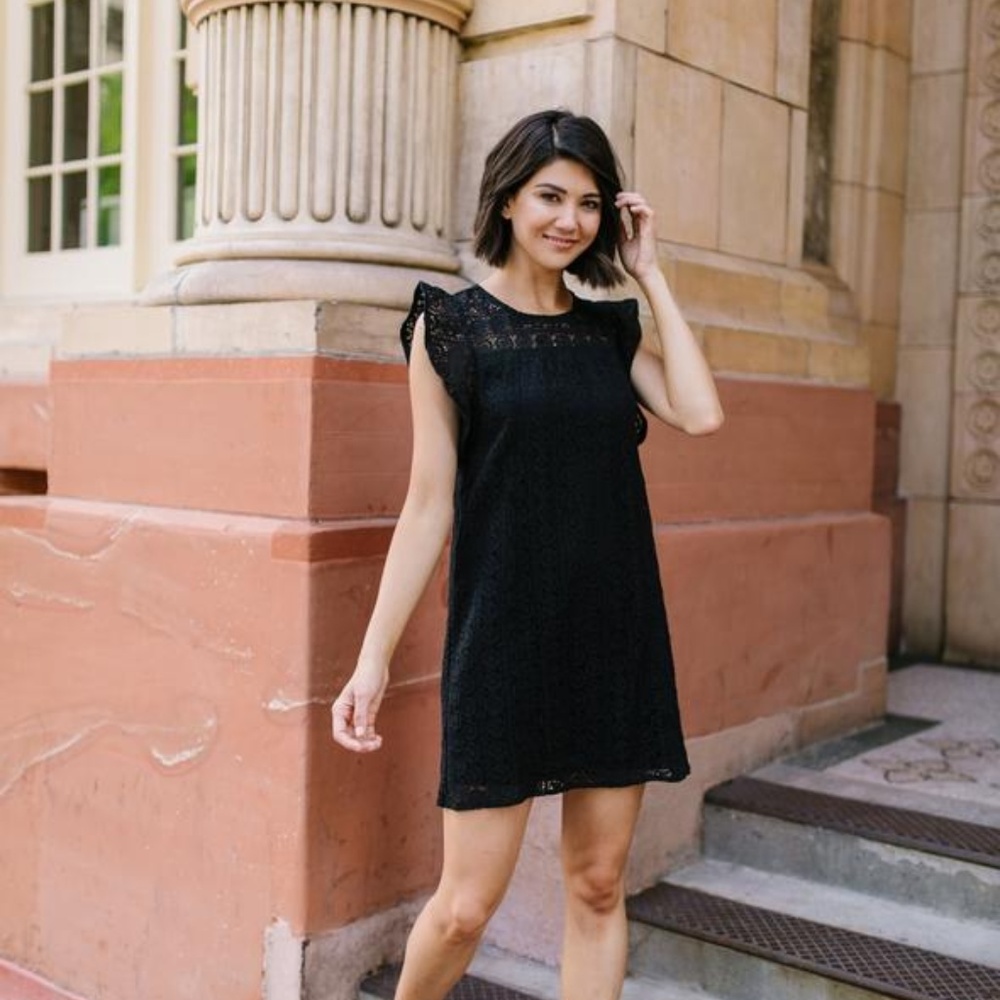 Lovely Lace Overlay Dress